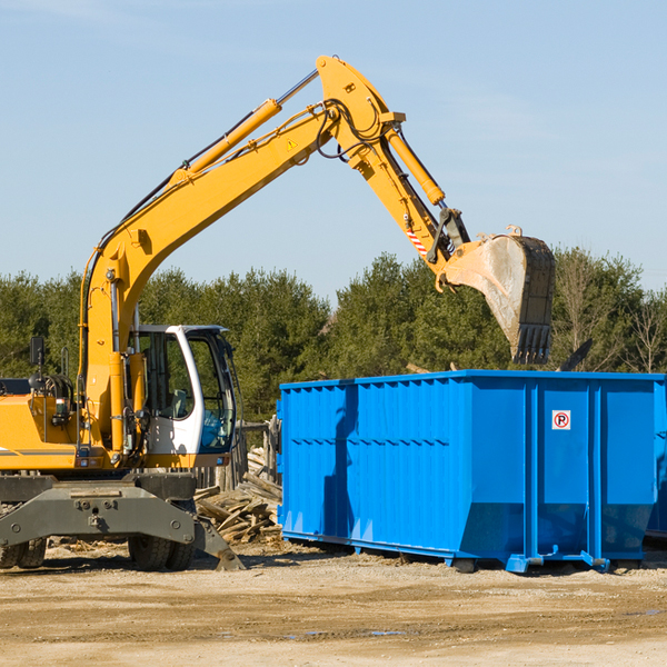 how does a residential dumpster rental service work in Hallowell